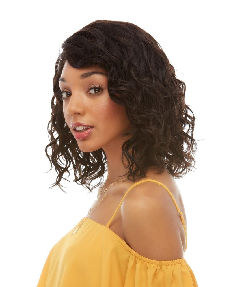 Elegante Brazilian Remy 100% Human Hair Lace Front Wig-HL Azul  (#1558)