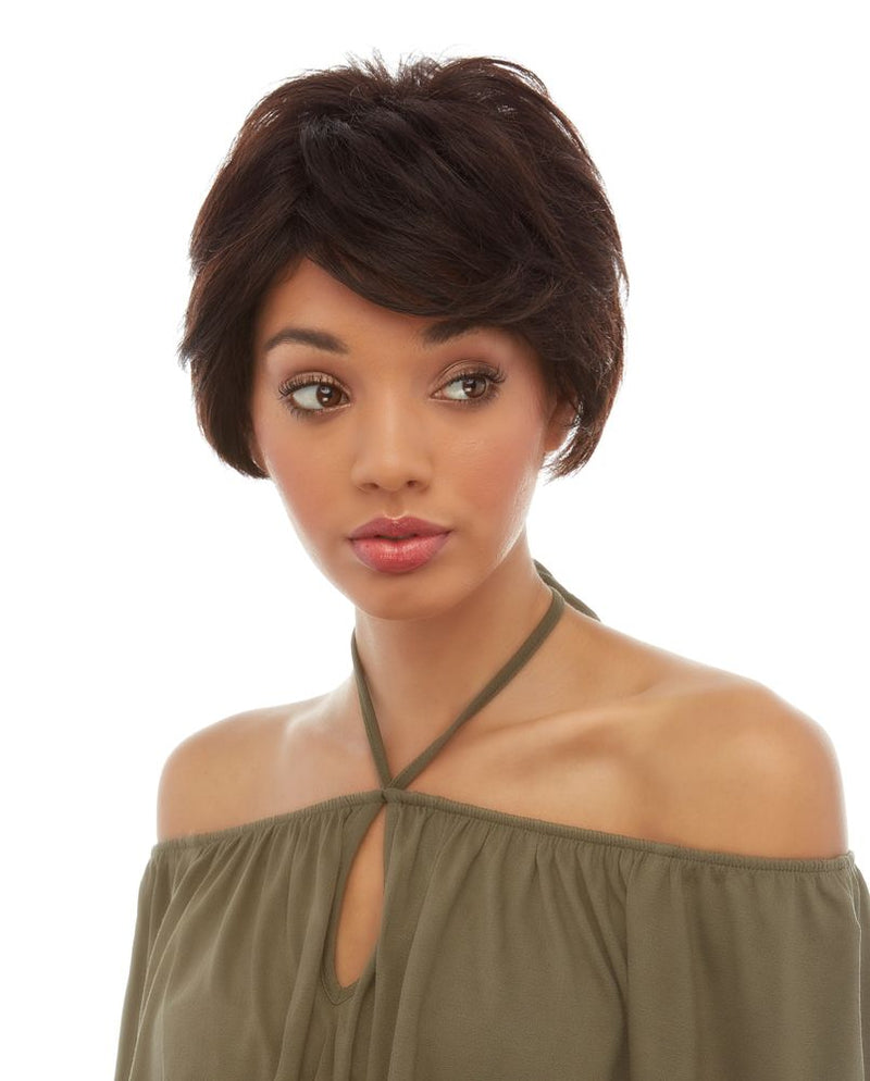 Elegante Brazilian Remy 100% Human Hair 4X4 Base Full Lace Front Wig-HL VERDI (#1571)